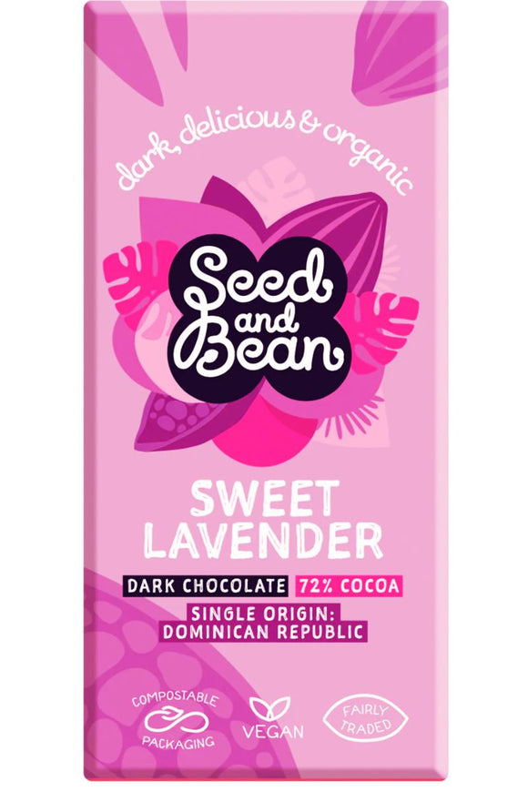 Seed and Bean Sweet Lavender Dark Chocolate 75G