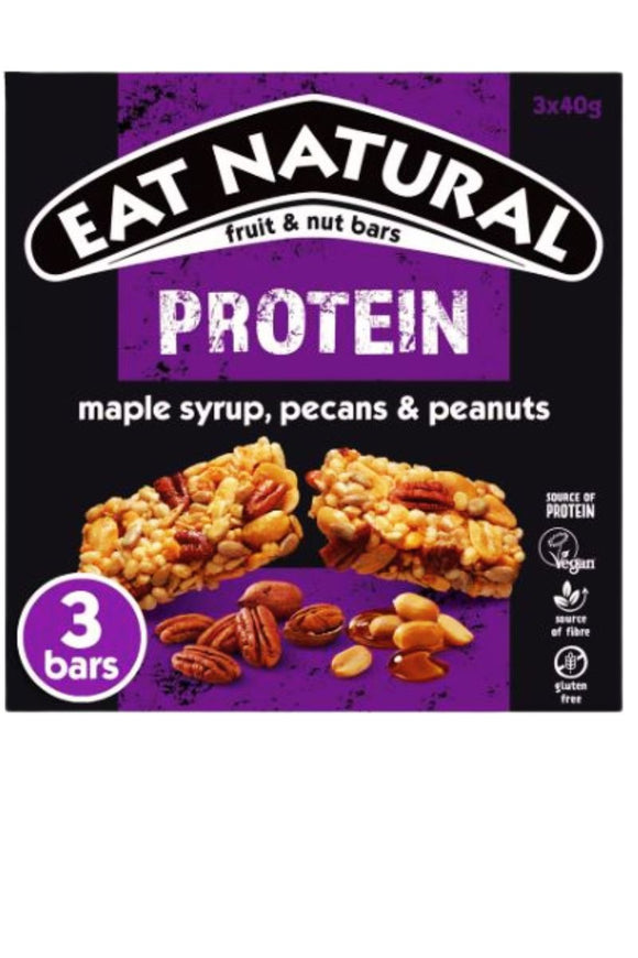 EAT NATURAL Maple, Pecans & Peanuts Bar (40g) x3 bars