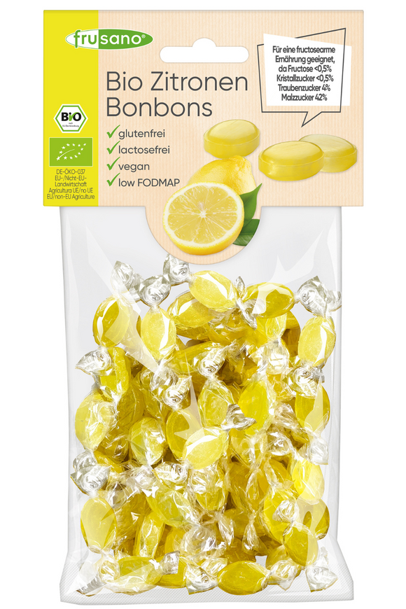 FRUSANO Organic Lemon Hard Candies (85g)