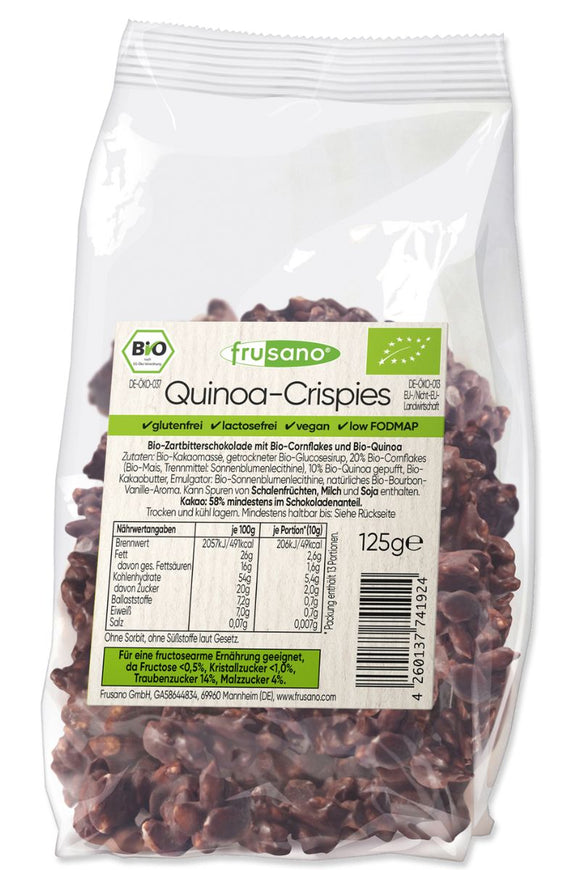 FRUSANO Chocolate - Organic Quinoa Crispies (125g)