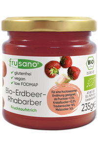 FRUSANO Organic Strawberry Rhubarb Spread (235g)