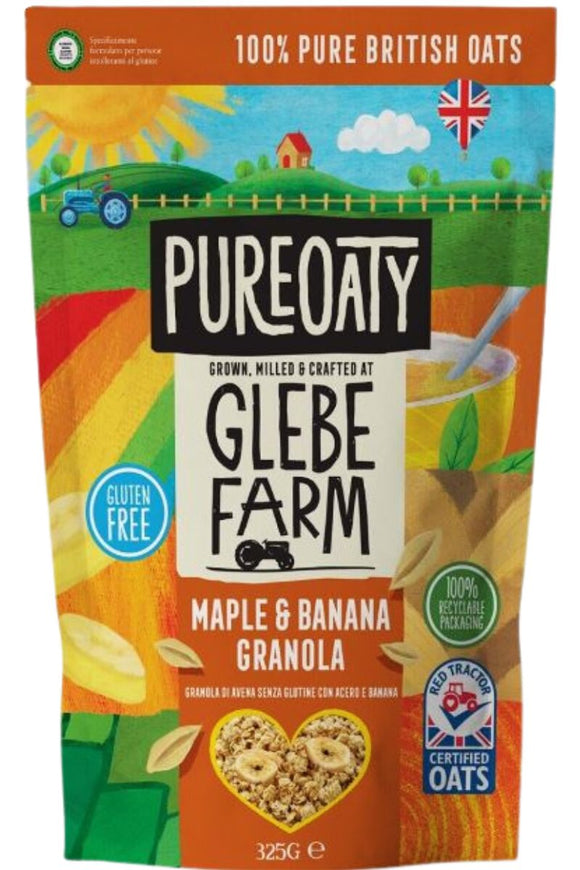 GLEBE FARM Gluten Free Maple & Banana Granola