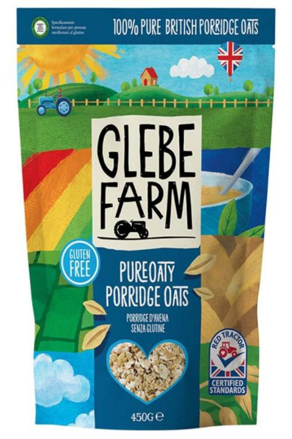 GLEBE FARM Gluten Free Porridge Oats (450g)