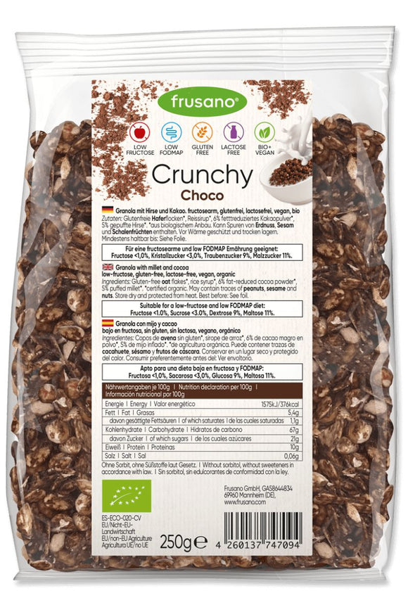 FRUSANO Cereal - Crunchy Choco Granola with Cocoa (250g)