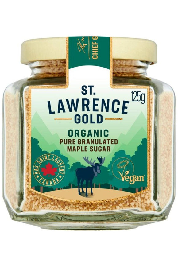 ST LAWRENCE GOLD Maple Sugar - Organic Pure Granulated (125g)