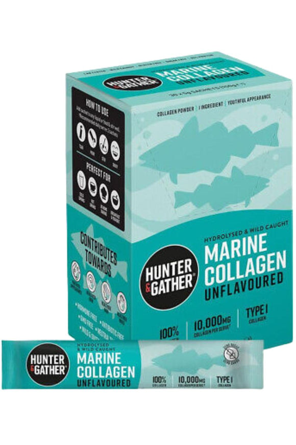 HUNTER & GATHER Collagen - -Unflavoured Marine Powder (30 sachets)