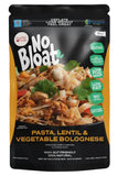 NO BLOAT Instant Meal - Pasta, Lentil & Veg Bolognese (55g dehydrated)