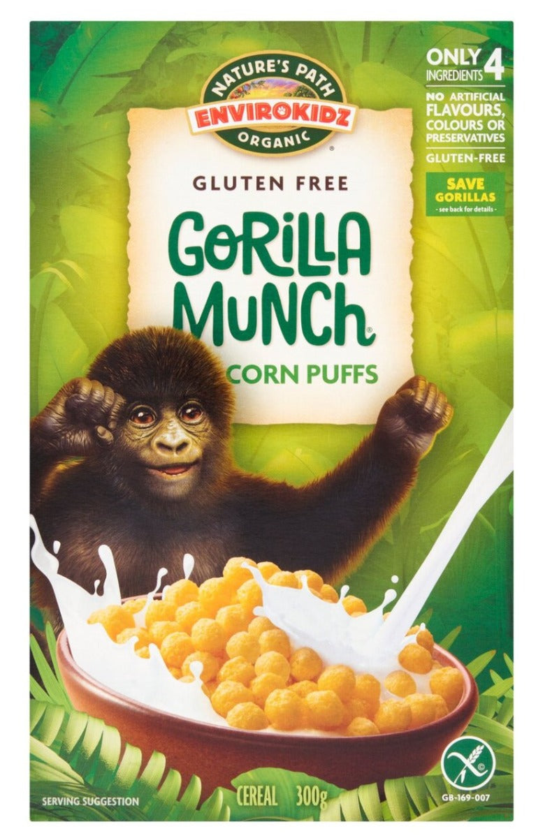 NATURES PATH Organic Gluten Free Cereal - Gorilla Munch (300g ...