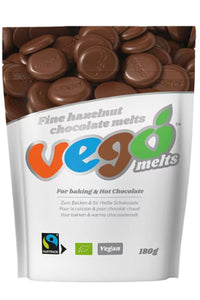 VEGO Fine Hazelnut Chocolate Melts (180g)