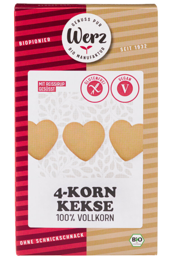 WERZ Snack-Organic 4 Grain Biscuits (150g)