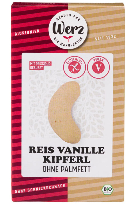 WERZ Snack - Organic Vanilla Rice Biscuits (125g)
