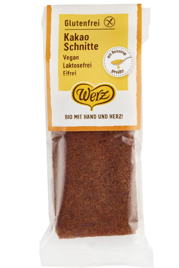 WERZ Snack - Organic Chocolate Rice Cake Slice (60g)