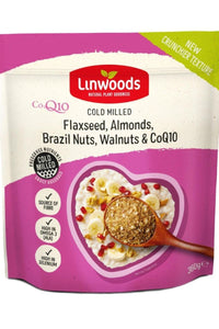 LINWOODS Milled Flaxseed, Almonds, Brazil Nuts, Walnuts & CoQ10 (360g)