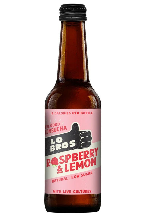 LO BROS Drink-  Raspberry & Lemon  Kombucha (330ml)