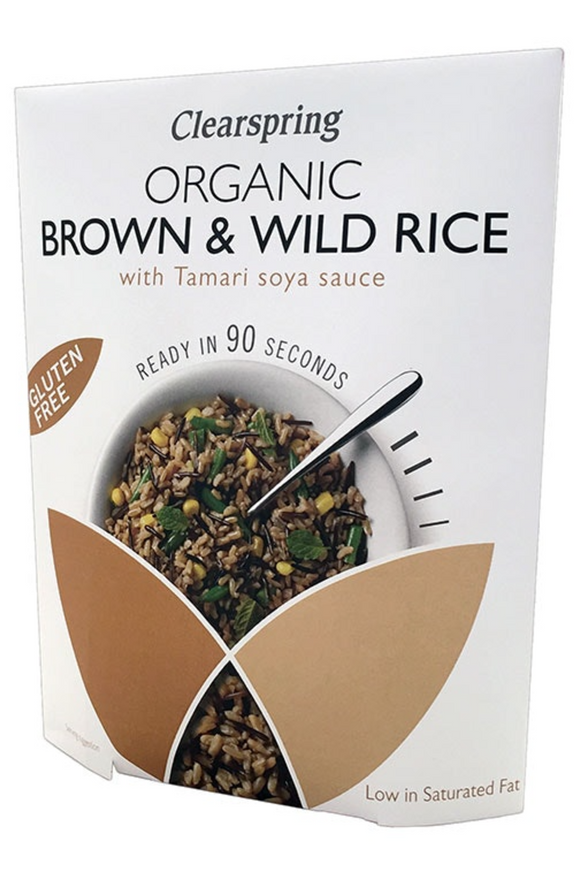 CLEARSPRING Brown & Wild Rice with Tamari Soya Sauce (250g)