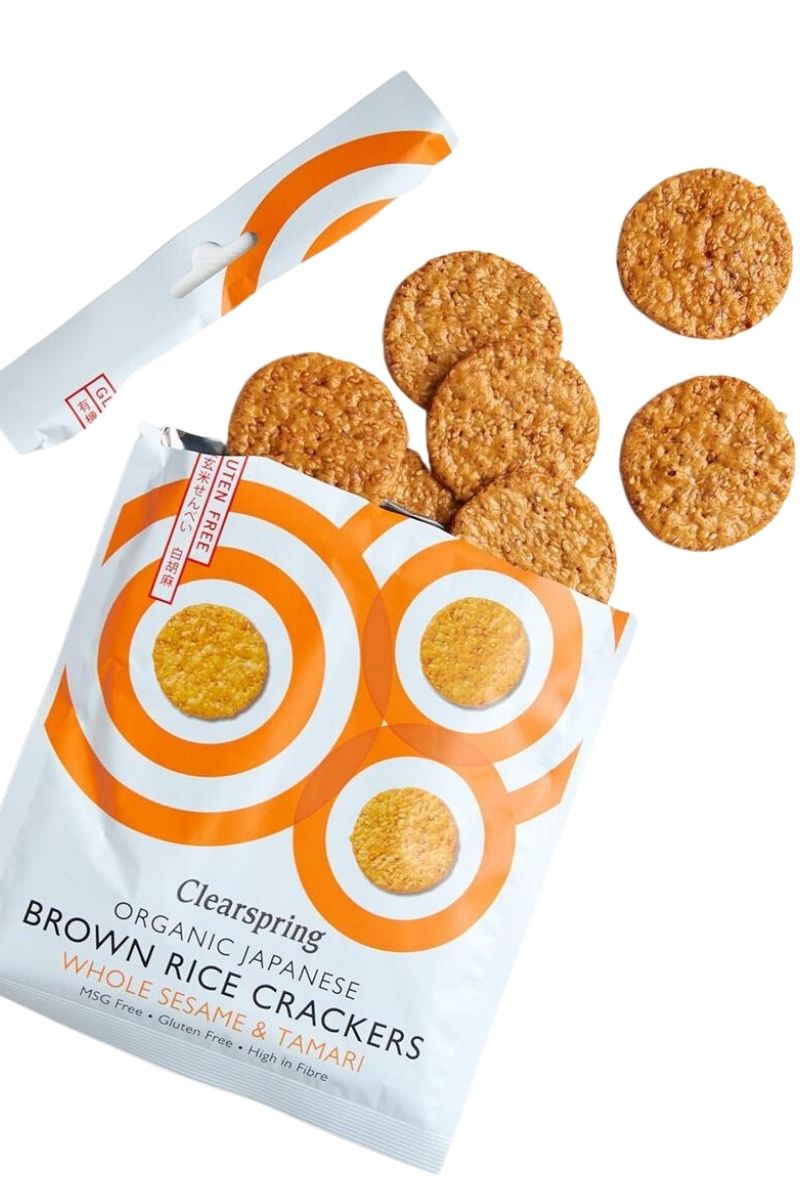 CLEARSPRING Rice Crackers - Whole Sesame & Tamari (40g) – FODMarket Ltd
