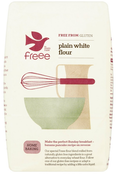 DOVES FARM Gluten Free Plain White Flour 1kg FODMarket Ltd