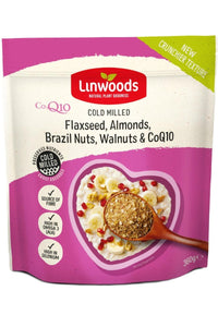 LINWOODS Milled Flaxseed, Almonds, Brazil Nuts, Walnuts & CoQ10 (360g)