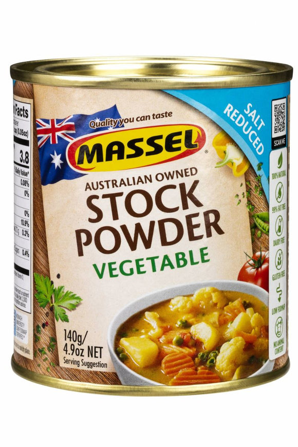 MASSEL Stock Powder REDUCED SALT - Vegetable Style (140g)
