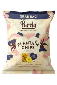 PURELY Plantain Chips  - Sea Salt (28g)
