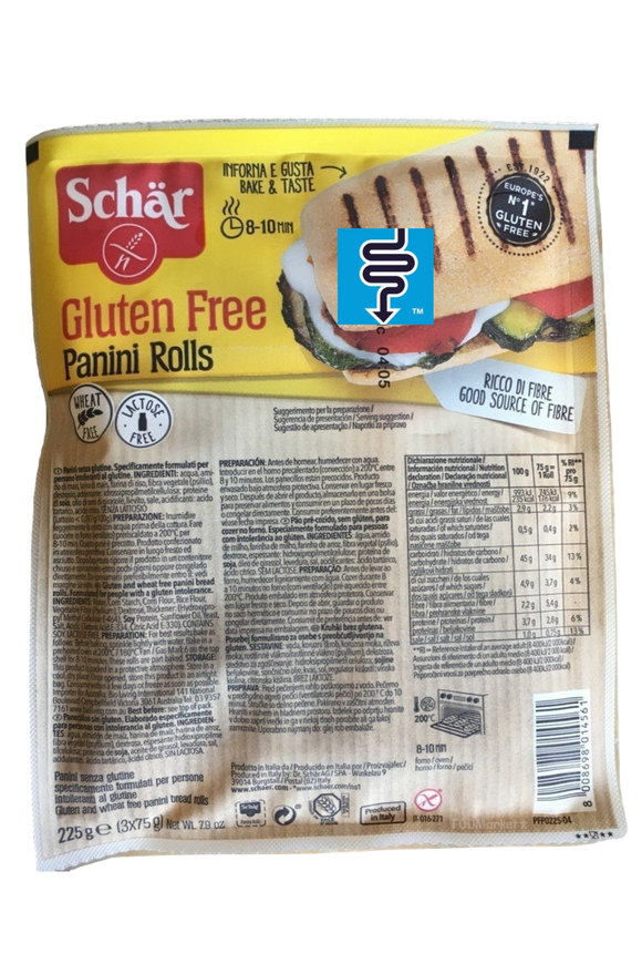 SCHAR Gluten Free Panini Rolls (225g)
