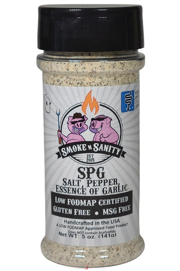 SMOKE N SANITY SPG - Salt, Pepper, Essence of Garlic Salt (141g)