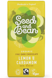 SEED AND BEAN Lemon & Cardamom DARK CHOCOLATE BAR