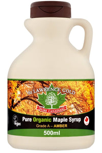 ST LAWRENCE GOLD Pure Organic Maple Syrup Amber (500ml)