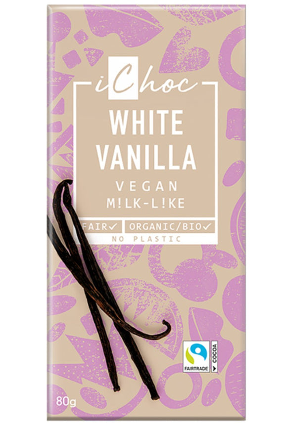 ICHOC White Vanilla Chocolate (80g)